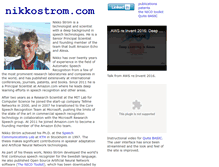 Tablet Screenshot of nikkostrom.com